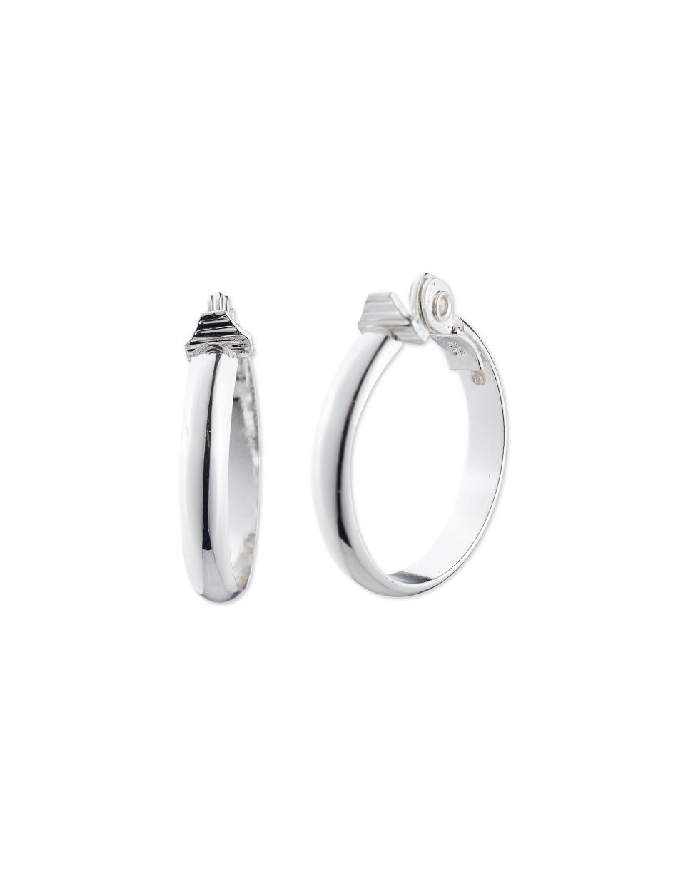 Earring Anne Klein Silver-Tone Hoop Clip   | EHR-0491511